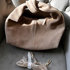 New Suede hobo crossbody handbag